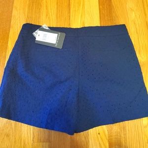 Harve Benard Navy Blue Eyelet Shorts (NWT)